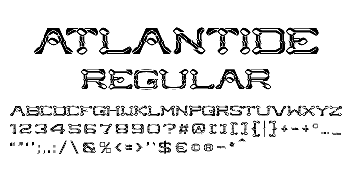 Przykładowa czcionka Atlantide #4